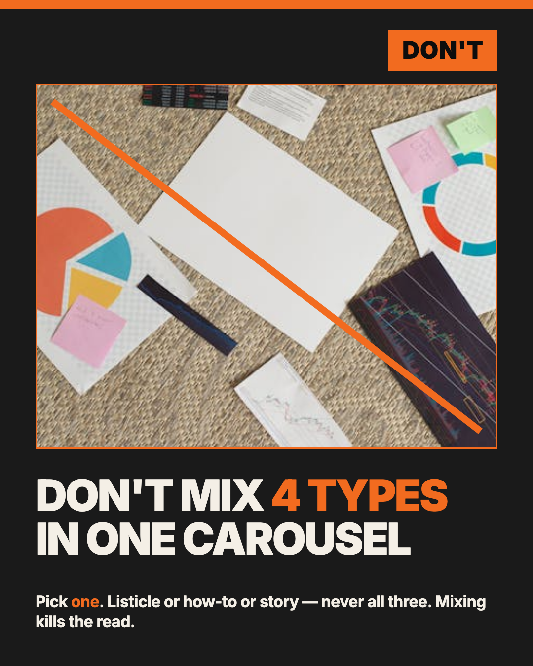 Bold Black Orange — Carousel Types preview