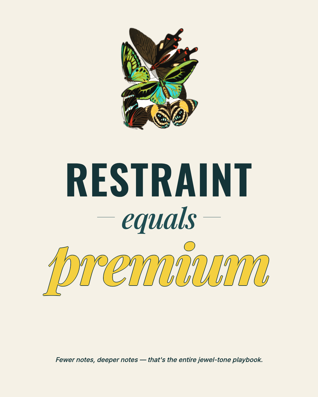 Editorial Teal Yellow — Jewel Tone preview