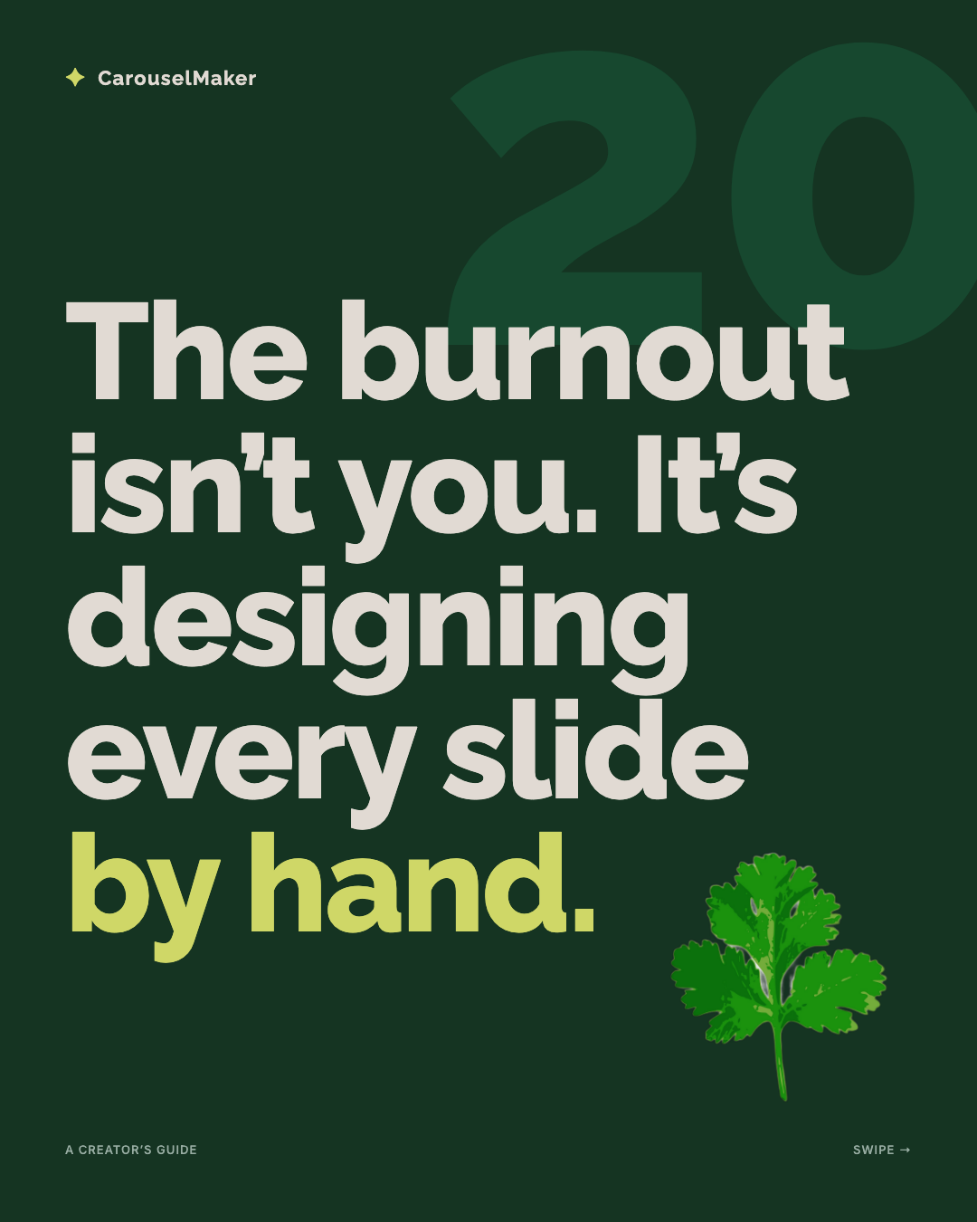 Carousels by hand aren't sustainable preview