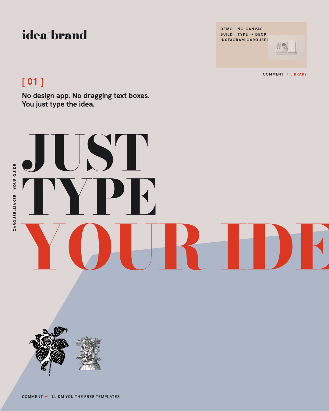 Make a carousel without ever opening Canva preview